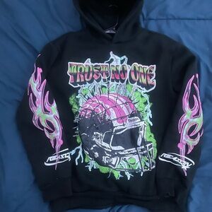 Reason Black Hoodie with Unique Design